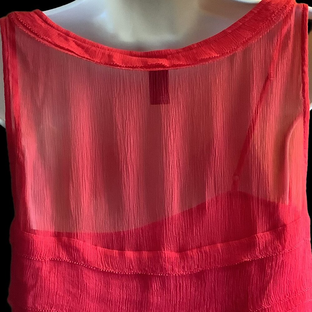 NWT DKNY Red Slip Dress Size:  8 - Picture 7 of 11